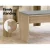 Artiss NATU 90cm Oak Dining Bench - Upholstered Seat, Sturdy 15mm Particle Board, Faux Linen, Natural Wood Grain Finish