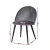 Artiss Velvet Dining Chairs Set of 4 - Dark Grey, Solid Iron Legs, Anti-Slip, Easy Assembly, 150kg Capacity