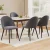 Artiss Velvet Dining Chairs Set of 4 - Dark Grey, Solid Iron Legs, Anti-Slip, Easy Assembly, 150kg Capacity