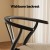 Artiss Dining Chair, Wooden Rattan, Black, 54.5x45.5x77.5cm, Ergonomic Wishbone Design, Comfortable & Durable