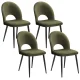 Artiss Loren Green Velvet Dining Chairs Set of 4 - Stylish Plywood Frame, Metal Legs, 81cm Height, 150kg Capacity