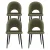 Artiss Loren Green Velvet Dining Chairs Set of 4 - Stylish Plywood Frame, Metal Legs, 81cm Height, 150kg Capacity Artiss Loren Green Velvet Dining Chairs Set of 4 - Stylish Plywood Frame, Metal Legs, 81cm Height, 150kg Capacity