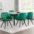 Artiss Velvet Diamond Tufted Dining Chairs Set of 4 - Green, Plush Armchair, Steel Legs, 150kg Capacity, 1-Year Warranty
