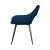 Artiss Caitlee Velvet Dining Chairs Set of 2 - Blue, Plush Comfort, Steel Legs, 150kg Capacity, Easy Assembly
