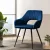 Artiss Caitlee Velvet Dining Chairs Set of 2 - Blue, Plush Comfort, Steel Legs, 150kg Capacity, Easy Assembly