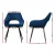 Artiss Velvet Dining Chairs Set of 4 - Blue, Plush Upholstery, Steel Legs, 150kg Capacity, Luxurious Comfort