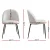 Artiss Dining Chairs Set of 4 Sherpa Boucle White, Modern Upholstered Winged Back, Steel Legs, 150kg Capacity