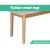 Artiss Dining Bench, Faux Linen Upholstery, Rubberwood Legs, 106cm, Beige Oak, 300kg Capacity, Contemporary Design