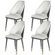 Artiss Dining Chairs Set of 4, Beige & Black, PU Leather, Steel Legs, 150kg Capacity, Modern Design, Easy Assembly