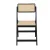 Artiss Dining Chair, Wooden Rattan, Foldable, Black, 45x51.5x82cm, Space-Saving, Comfortable, Easy Assembly