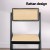 Artiss 2x Foldable Dining Chairs Black – Wooden Poplar Frame, Rattan-Style Seat, 150kg Capacity, No Assembly Required