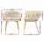 Artiss Set of 4 Velvet Dining Chairs - Beige, Solid Wood Frame, Steel Legs, 69cm, 150kg Capacity, Hand-Woven Backrest