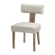 Artiss Milford Dining Chairs Set of 4 - Beige Linen Fabric, Rubber Wood Frame, 150KG Capacity, 1-Year Warranty