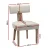 Artiss Milford Dining Chairs Set of 4 - Beige Linen Fabric, Rubber Wood Frame, 150KG Capacity, 1-Year Warranty