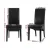 Artiss Set of 2 Black PU Leather Dining Chairs - Elegant Parsons Design, Thick Foam Padding, Pinewood Frame, 102cm