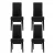 Artiss Set of 2 Black PU Leather Dining Chairs - Elegant Parsons Design, Thick Foam Padding, Pinewood Frame, 102cm