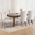 Artiss Set of 4 Beige Velvet Dining Chairs, Button Tufted Backrest, Rubberwood Legs, 150kg Capacity, 96cm High