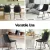Artiss 4x Retro Dining Chairs in Black PU Leather, Ergonomic Design with Metal Sled Legs, 48x58x83cm, Easy Assembly