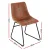Artiss 2x Retro Dining Chairs - Brown PU Leather, Ergonomic Design, Metal Sled Legs, 48x58x83cm, Mid-Century Accent Artiss 2x Retro Dining Chairs - Brown PU Leather, Ergonomic Design, Metal Sled Legs, 48x58x83cm, Mid-Century Accent