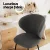 Artiss 2x Grey Sherpa Bouclé Dining Chairs - Wing Back Design, High-Density Foam, Steel Legs, 150kg Capacity, 60x50x90cm