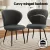Artiss 4x Sherpa Bouclé Dining Chairs - Grey, Wing Back, Curved Ergonomic Design, 150kg Capacity, Steel Legs, 60x50x90