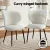 Artiss 2x Sherpa Bouclé Dining Chairs, White Wing Back, Ergonomic Design, Powder-Coated Steel Legs, 150kg Capacity Artiss 2x Sherpa Bouclé Dining Chairs, White Wing Back, Ergonomic Design, Powder-Coated Steel Legs, 150kg Capacity