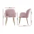 Artiss Set of 4 Pink Velvet Dining Chairs with Armrests - Luxurious, Sturdy Steel Legs, Easy Assembly, 150kg Capacity Artiss Set of 4 Pink Velvet Dining Chairs with Armrests - Luxurious, Sturdy Steel Legs, Easy Assembly, 150kg Capacity