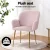 Artiss Set of 4 Pink Velvet Dining Chairs with Armrests - Luxurious, Sturdy Steel Legs, Easy Assembly, 150kg Capacity Artiss Set of 4 Pink Velvet Dining Chairs with Armrests - Luxurious, Sturdy Steel Legs, Easy Assembly, 150kg Capacity