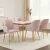Artiss Set of 4 Pink Velvet Dining Chairs with Armrests - Luxurious, Sturdy Steel Legs, Easy Assembly, 150kg Capacity Artiss Set of 4 Pink Velvet Dining Chairs with Armrests - Luxurious, Sturdy Steel Legs, Easy Assembly, 150kg Capacity