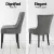 Artiss Dining Chairs Set of 4, Grey Velvet Upholstery, French Provincial Style, Tufted Back, Rubber Wood Legs