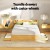 Artiss Aura Double Bed Frame with Storage Drawers, USB Charging Ports, Wood Finish, Sturdy Slats, 211x142cm