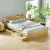 Artiss Aura Double Bed Frame with Storage Drawers, USB Charging Ports, Wood Finish, Sturdy Slats, 211x142cm