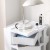 Artiss 5-Tier White Storage Trolley Cart - Stylish, Versatile Replica Boby Trolley with Fold-Out Shelves