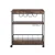 Artiss Kitchen Island Rolling Serving Cart, Metal & Oak, 78x40x90cm, Mobile Storage with Wine & Glass Racks