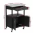 Artiss Kitchen Island Trolley 60cm Rolling Cart with Stainless Steel Top, Drawer, Cupboard, Black, Portable Storage