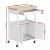 Artiss Kitchen Island Trolley 60cm Rolling Serving Cart with Drawer, Cupboard, MDF Top, Portable Storage, White/Oak Artiss Kitchen Island Trolley 60cm Rolling Serving Cart with Drawer, Cupboard, MDF Top, Portable Storage, White/Oak
