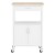 Artiss Kitchen Island Trolley 60cm Rolling Serving Cart with Drawer, Cupboard, MDF Top, Portable Storage, White/Oak Artiss Kitchen Island Trolley 60cm Rolling Serving Cart with Drawer, Cupboard, MDF Top, Portable Storage, White/Oak
