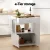 Artiss Mobile Kitchen Island Trolley, Engineered Wood, 75x46x92.5cm, Black/Pine - Versatile Cart for Kitchen & Bar