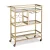 Artiss Gold Bar Cart 72cm - Elegant Drinks Trolley with Wine Rack, Glass Holder, Hooks, and Mirrored Glass Shelves Artiss Gold Bar Cart 72cm - Elegant Drinks Trolley with Wine Rack, Glass Holder, Hooks, and Mirrored Glass Shelves