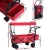 Gardeon Garden Cart with Removable Canopy, Steel & 600D Polyester, 92x55x100cm, Red - Versatile Outdoor Trolley