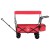 Gardeon Garden Cart with Removable Canopy, Steel & 600D Polyester, 92x55x100cm, Red - Versatile Outdoor Trolley
