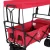 Gardeon Garden Cart with Removable Canopy, Steel & 600D Polyester, 92x55x100cm, Red - Versatile Outdoor Trolley