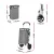 Emajin Foldable Shopping Trolley Cart 45kg, Aluminium Frame, 2 Side Pockets, Ice Bag, Water-Resistant, Grey