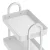 Artiss 3 Tier Storage Trolley Kitchen Cart, Steel Frame, 46x35.5x80cm, Organiser with Wheels, White