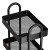 Artiss 4-Tier Kitchen Cart: Portable Black Storage Trolley with Lockable Wheels & Steel Frame - 50kg Capacity
