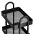 Artiss 4-Tier Kitchen Cart: Portable Black Storage Trolley with Lockable Wheels & Steel Frame - 50kg Capacity