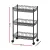 Artiss 3-Tier Steel Shelving Unit with Adjustable Shelves, Wheels, 20kg Capacity per Tier, 45x25x75cm, Black Artiss 3-Tier Steel Shelving Unit with Adjustable Shelves, Wheels, 20kg Capacity per Tier, 45x25x75cm, Black