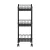 Artiss 3-Tier Steel Shelving Unit with Adjustable Shelves, Wheels, 20kg Capacity per Tier, 45x25x75cm, Black Artiss 3-Tier Steel Shelving Unit with Adjustable Shelves, Wheels, 20kg Capacity per Tier, 45x25x75cm, Black