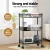 Artiss 3-Tier Steel Shelving Unit with Adjustable Shelves, Wheels, 20kg Capacity per Tier, 45x25x75cm, Black Artiss 3-Tier Steel Shelving Unit with Adjustable Shelves, Wheels, 20kg Capacity per Tier, 45x25x75cm, Black