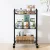 Artiss 3-Tier Steel Shelving Unit with Adjustable Shelves, Wheels, 20kg Capacity per Tier, 45x25x75cm, Black Artiss 3-Tier Steel Shelving Unit with Adjustable Shelves, Wheels, 20kg Capacity per Tier, 45x25x75cm, Black